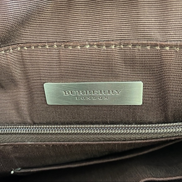 Burberry beige tonal stitch check leather tote - Picture 14 of 15